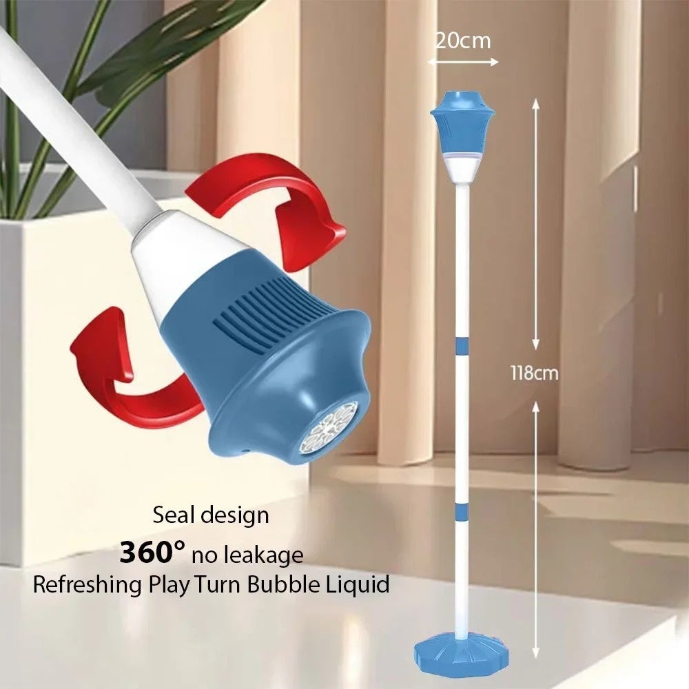 Automatic Outdoor Bubble Maker with LED Lights, Built-in Rechargeable Battery, Safe for Ages 3+