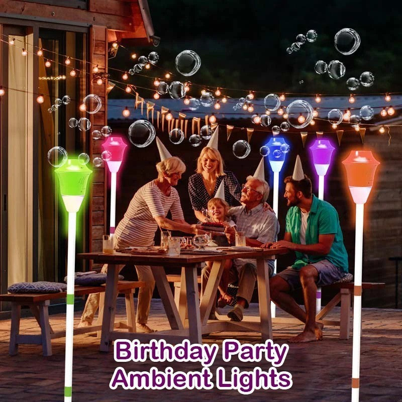 Automatic Outdoor Bubble Maker with LED Lights, Built-in Rechargeable Battery, Safe for Ages 3+