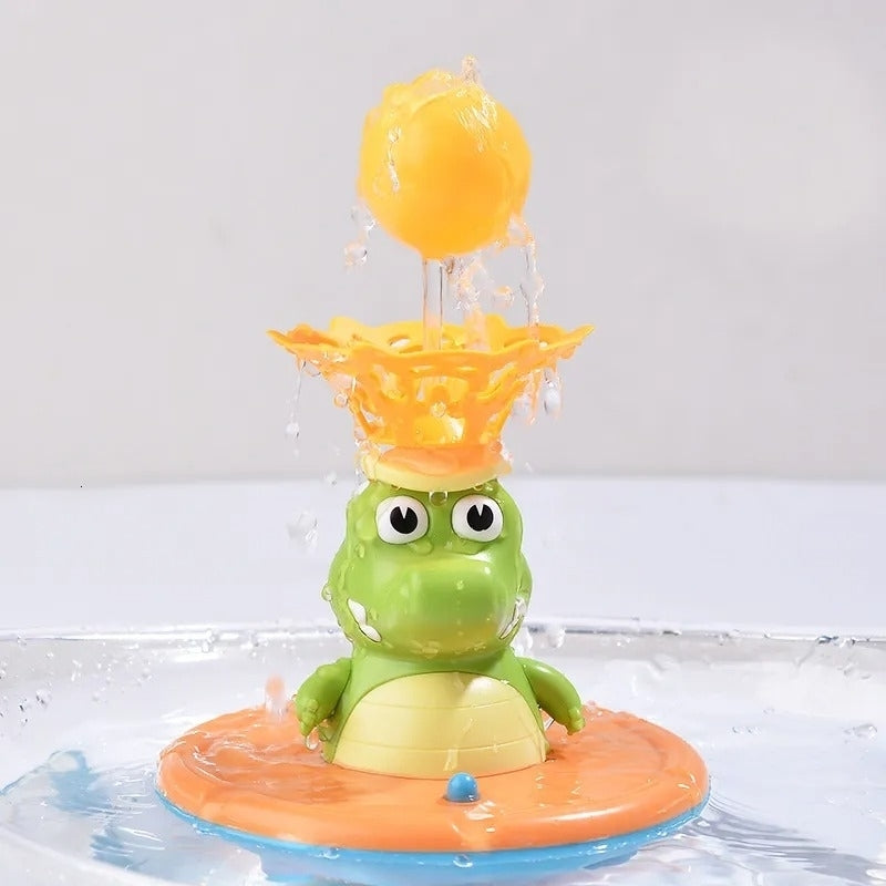 Bath Toy, Crocodile Water Spray with LED Lights, Multiple Spray Nozzles, Safe for Ages 3+