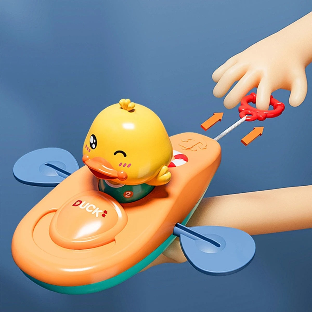 Duck Kayak Toy, Cute Bath Accessory, Compact and Easy to Use, Safe for Ages 2+