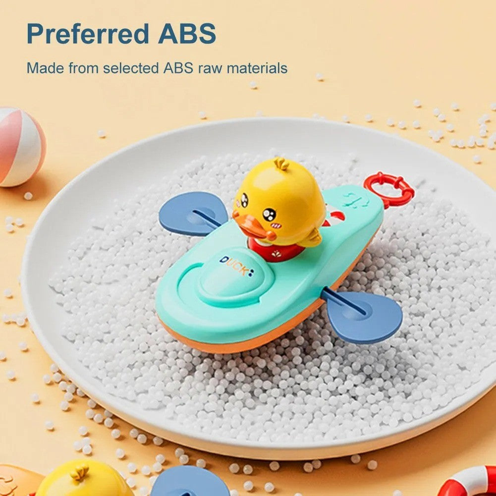 Duck Kayak Toy, Cute Bath Accessory, Compact and Easy to Use, Safe for Ages 2+