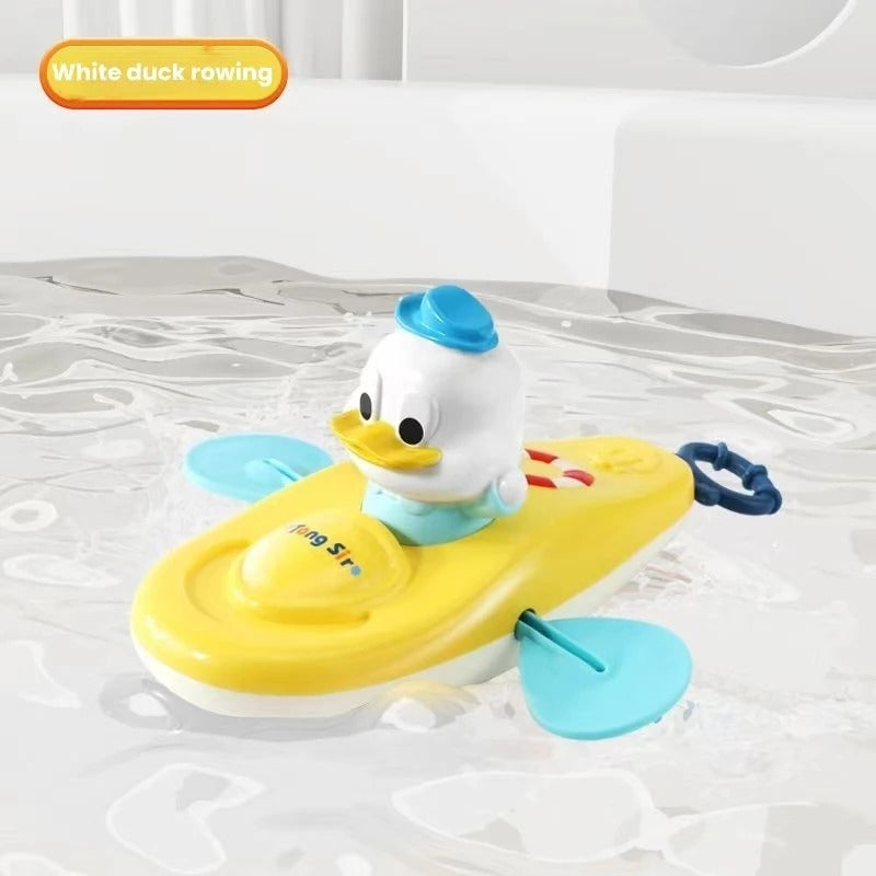 Duck Kayak Toy, Cute Bath Accessory, Compact and Easy to Use, Safe for Ages 2+