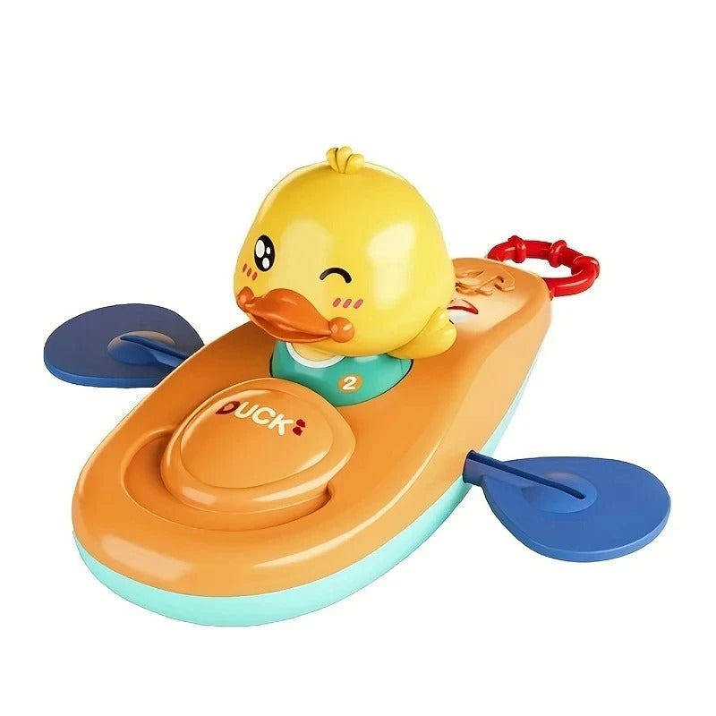 Duck Kayak Toy, Cute Bath Accessory, Compact and Easy to Use, Safe for Ages 2+
