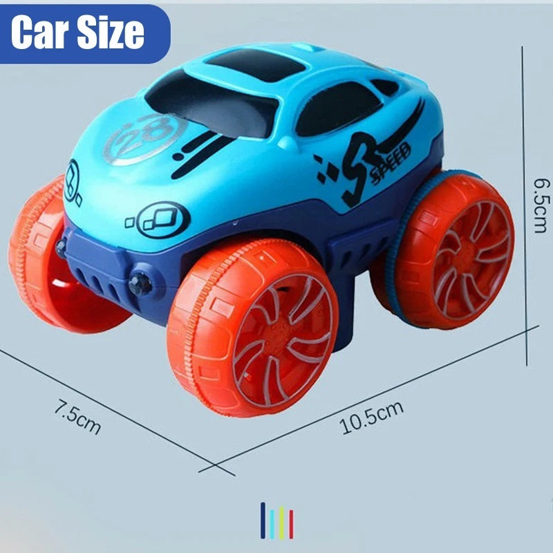 Flexible Race Track Car Toy with Easy Track Assembly and LED Light-Up Car, Safe for Ages 3+.