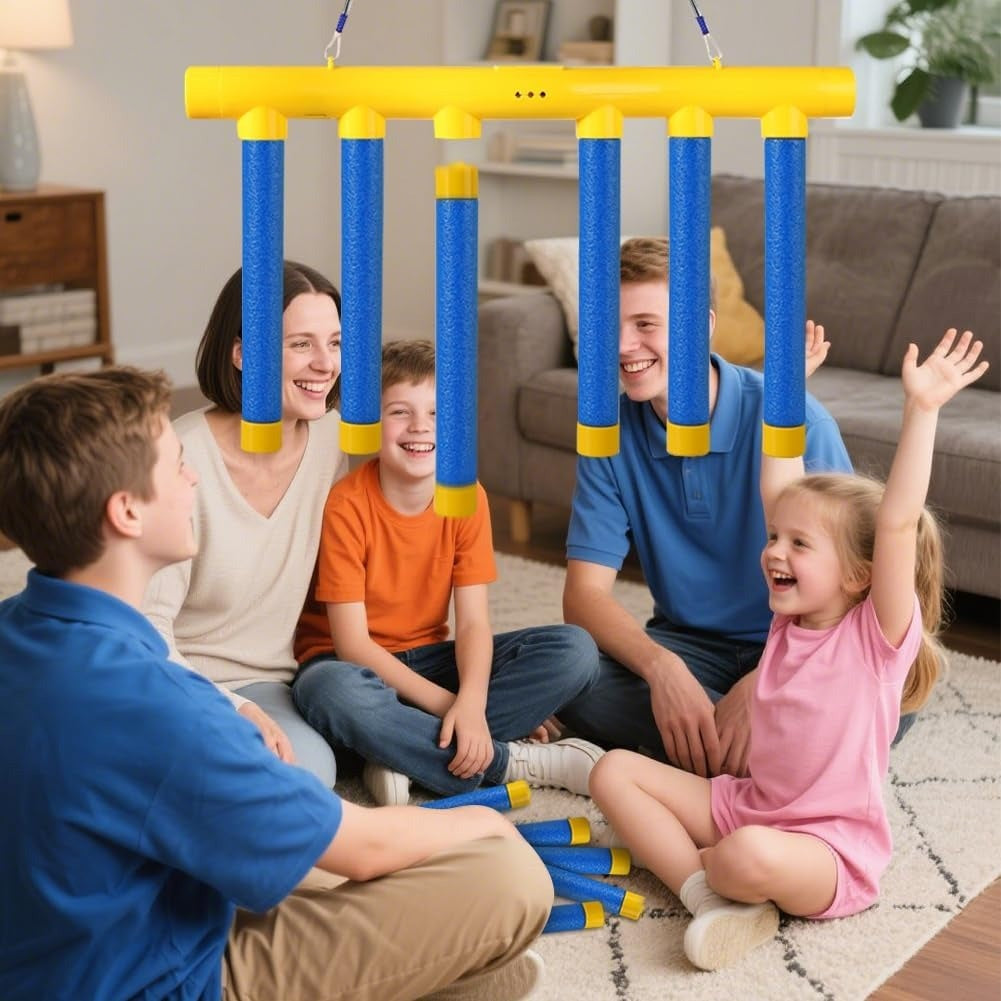 Fun Falling Sticks Challenge Game, Rechargeable and Temperature Adjustable, Safe for Ages 5+