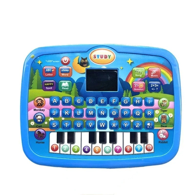 Kids’ Educational Tablet Toy with LED Screen, Sound, and Multiple Learning Modes, Safe for Ages 3+