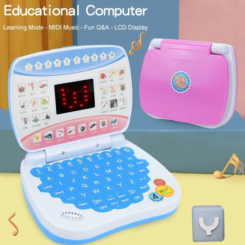 Kids Learning Laptop with 5 Learning Modes, LED Display Screen, Safe for Ages 3+