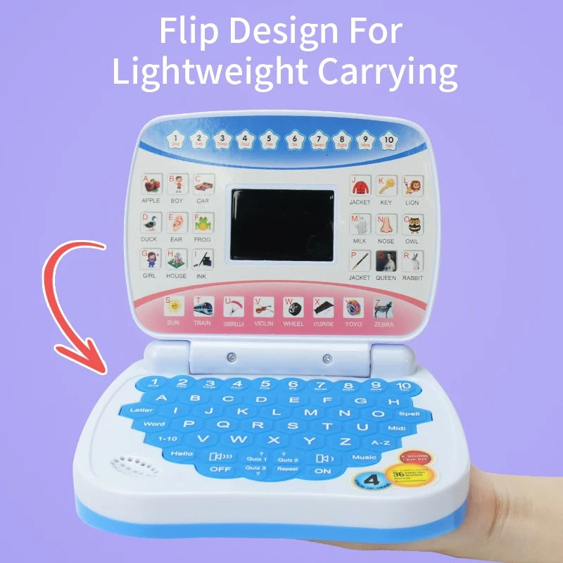 Kids Learning Laptop with 5 Learning Modes, LED Display Screen, Safe for Ages 3+