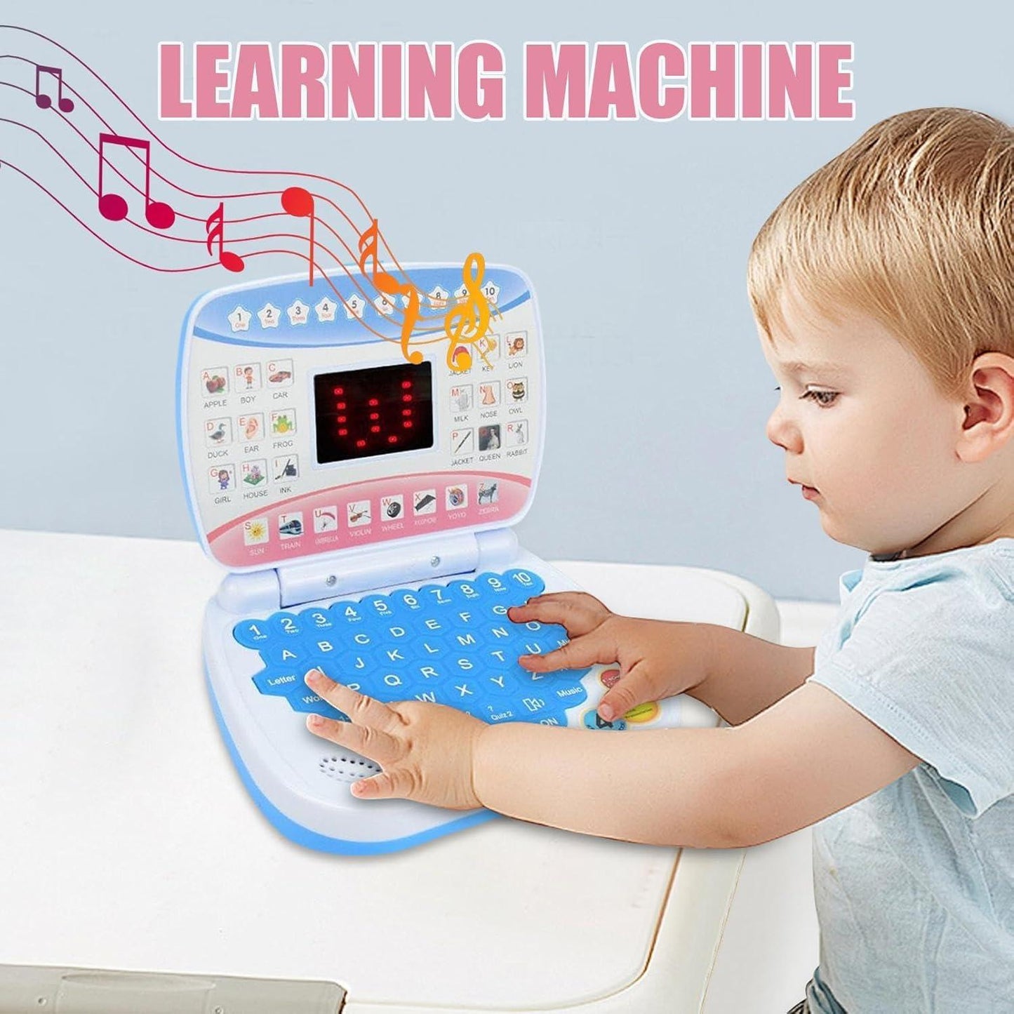Kids Learning Laptop with 5 Learning Modes, LED Display Screen, Safe for Ages 3+