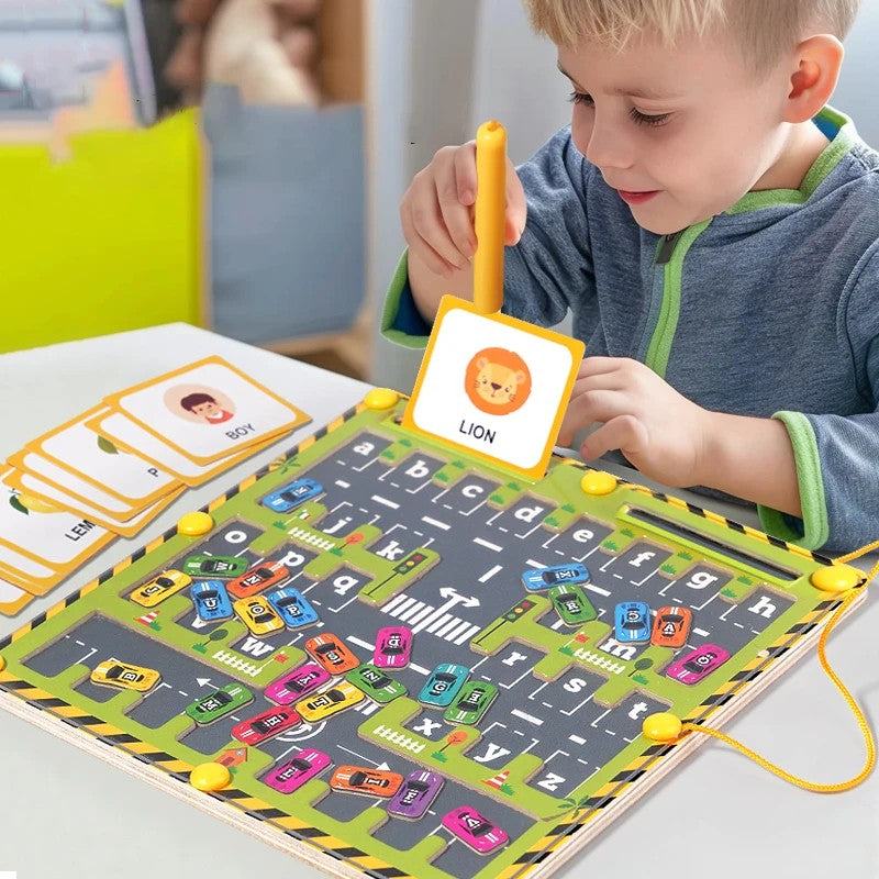 Montessori Magnetic Maze – Alphabet Learning Toy for Ages 3+ with Multiple Gameplay Modes and Safe Materials