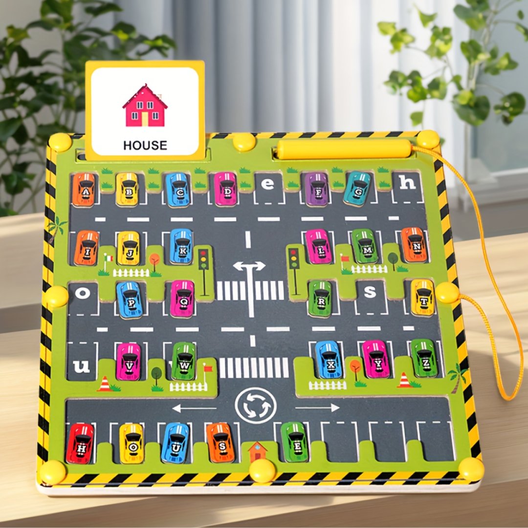 Montessori Magnetic Maze – Alphabet Learning Toy for Ages 3+ with Multiple Gameplay Modes and Safe Materials