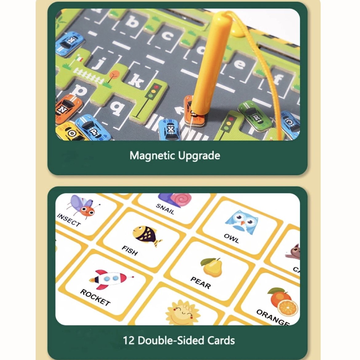 Montessori Magnetic Maze – Alphabet Learning Toy for Ages 3+ with Multiple Gameplay Modes and Safe Materials