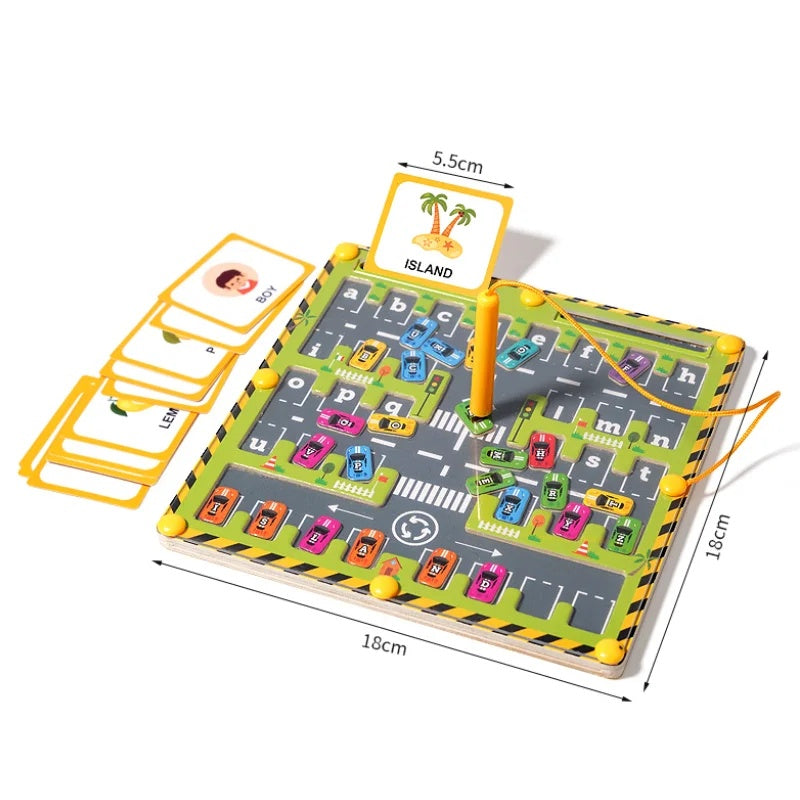 Montessori Magnetic Maze – Alphabet Learning Toy for Ages 3+ with Multiple Gameplay Modes and Safe Materials