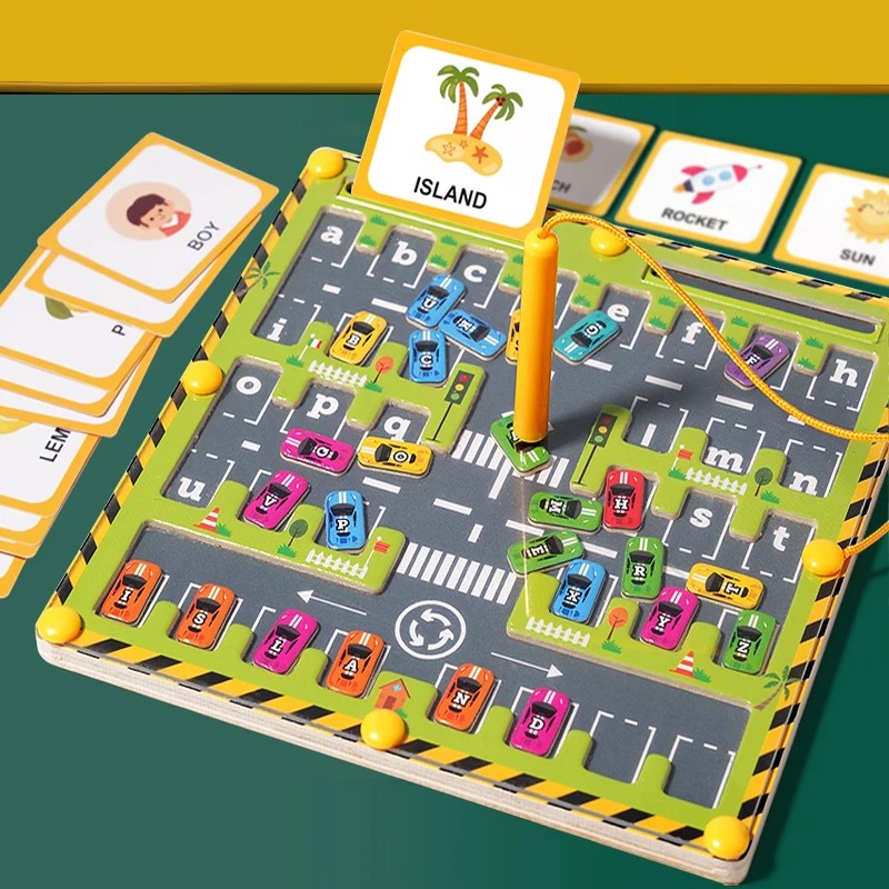 Montessori Magnetic Maze – Alphabet Learning Toy for Ages 3+ with Multiple Gameplay Modes and Safe Materials
