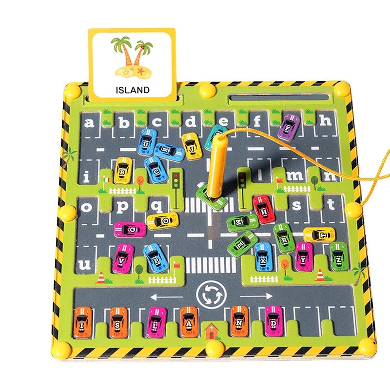Montessori Magnetic Maze – Alphabet Learning Toy for Ages 3+ with Multiple Gameplay Modes and Safe Materials
