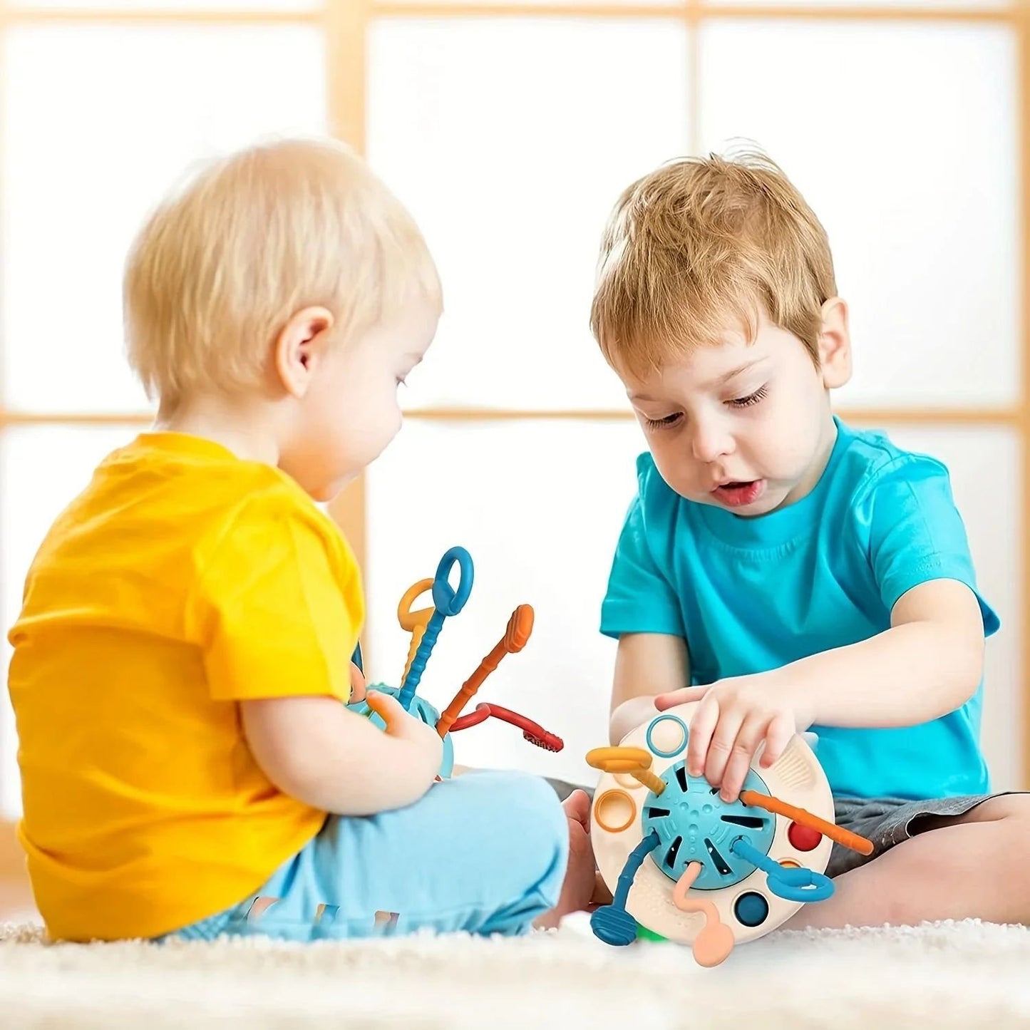 Montessori Sensory Toy with Unique UFO Design, Multi-functional Play, and Safe for Ages 6+ Months