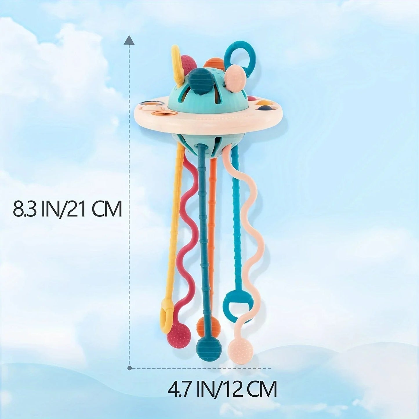 Montessori Sensory Toy with Unique UFO Design, Multi-functional Play, and Safe for Ages 6+ Months
