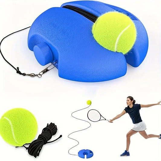 Tennis Trainer Rebound Ball for Self-Practice with Elastic Ball and Anti-Slip Base