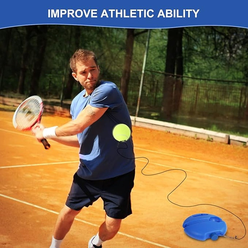 Tennis Trainer Rebound Ball for Self-Practice with Elastic Ball and Anti-Slip Base