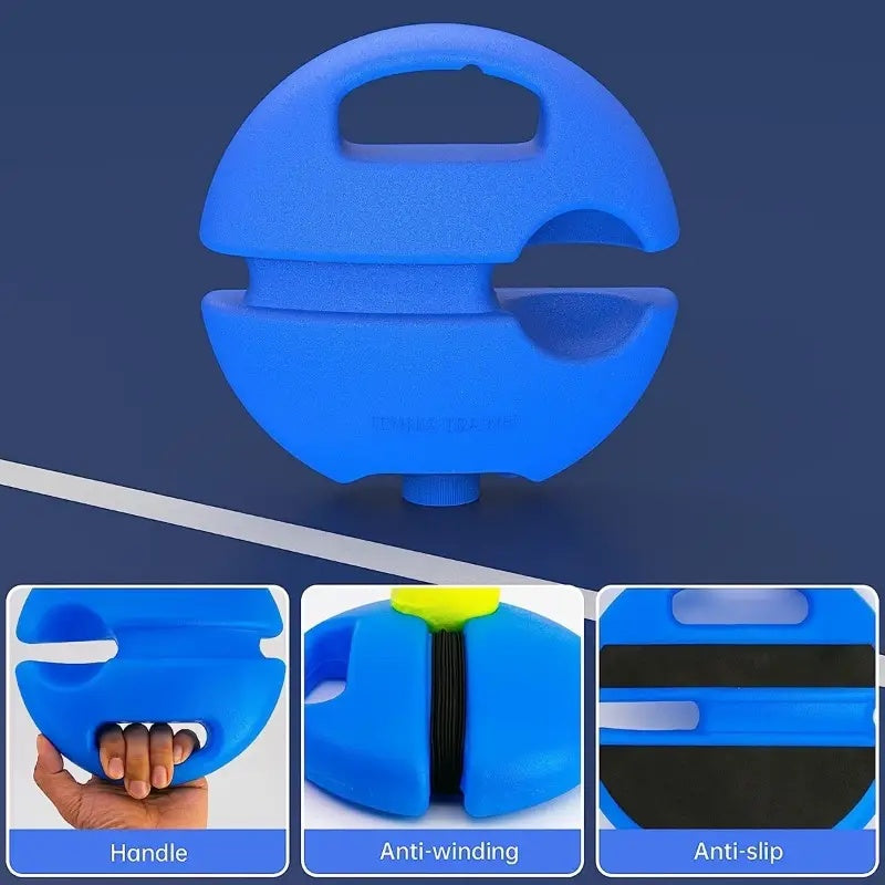 Tennis Trainer Rebound Ball for Self-Practice with Elastic Ball and Anti-Slip Base
