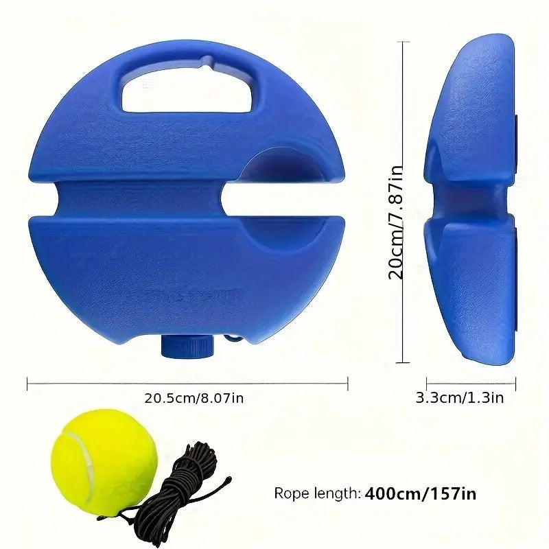 Tennis Trainer Rebound Ball for Self-Practice with Elastic Ball and Anti-Slip Base