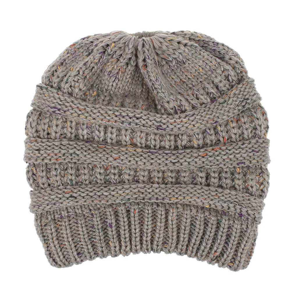 Soft Knit Beanie That'S Perfect For Ponytails & Buns
