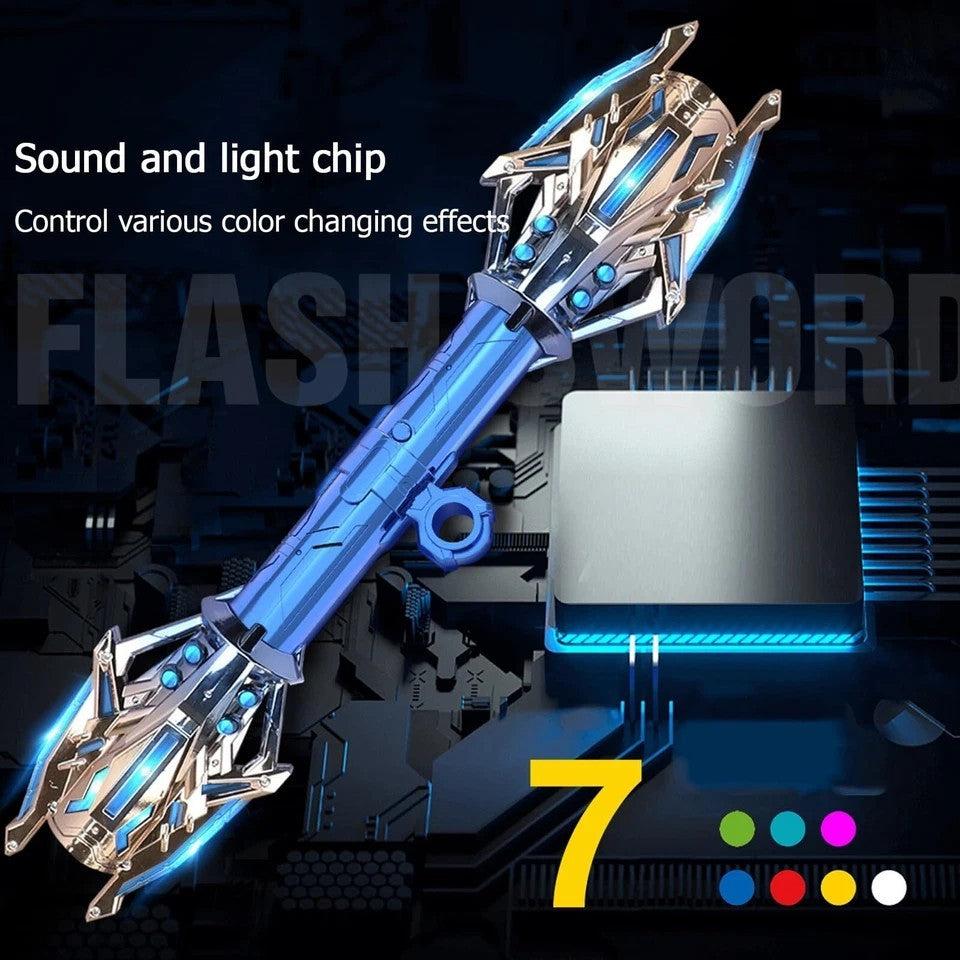 120 cm Double - Headed LED Colorful Lightsaber Toy - Extendable Laser Sword for Kids and Adults