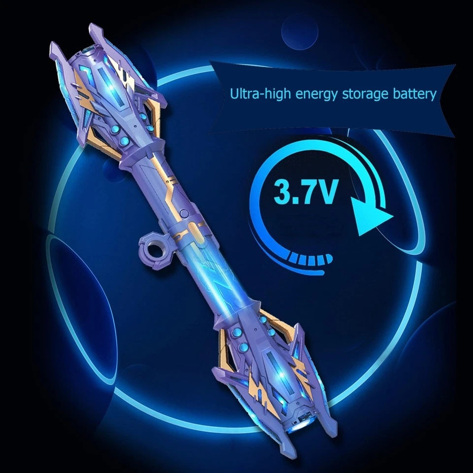 120 cm Double - Headed LED Colorful Lightsaber Toy - Extendable Laser Sword for Kids and Adults