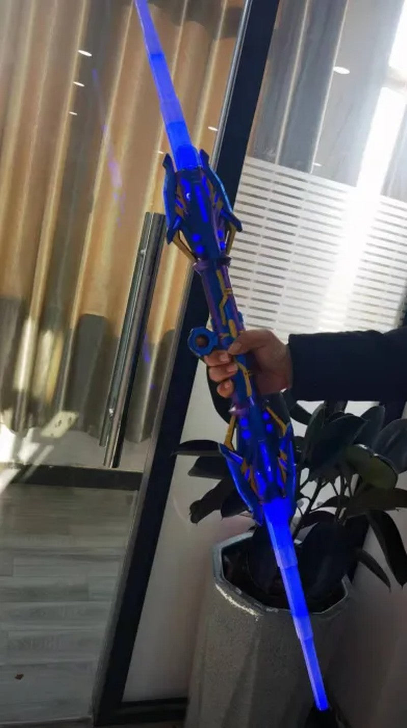 120 cm Double - Headed LED Colorful Lightsaber Toy - Extendable Laser Sword for Kids and Adults