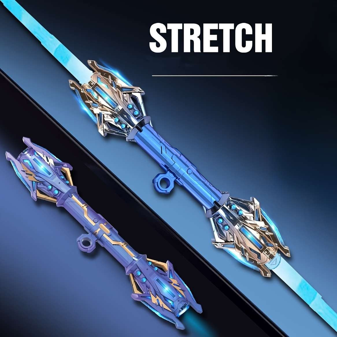 120 cm Double - Headed LED Colorful Lightsaber Toy - Extendable Laser Sword for Kids and Adults