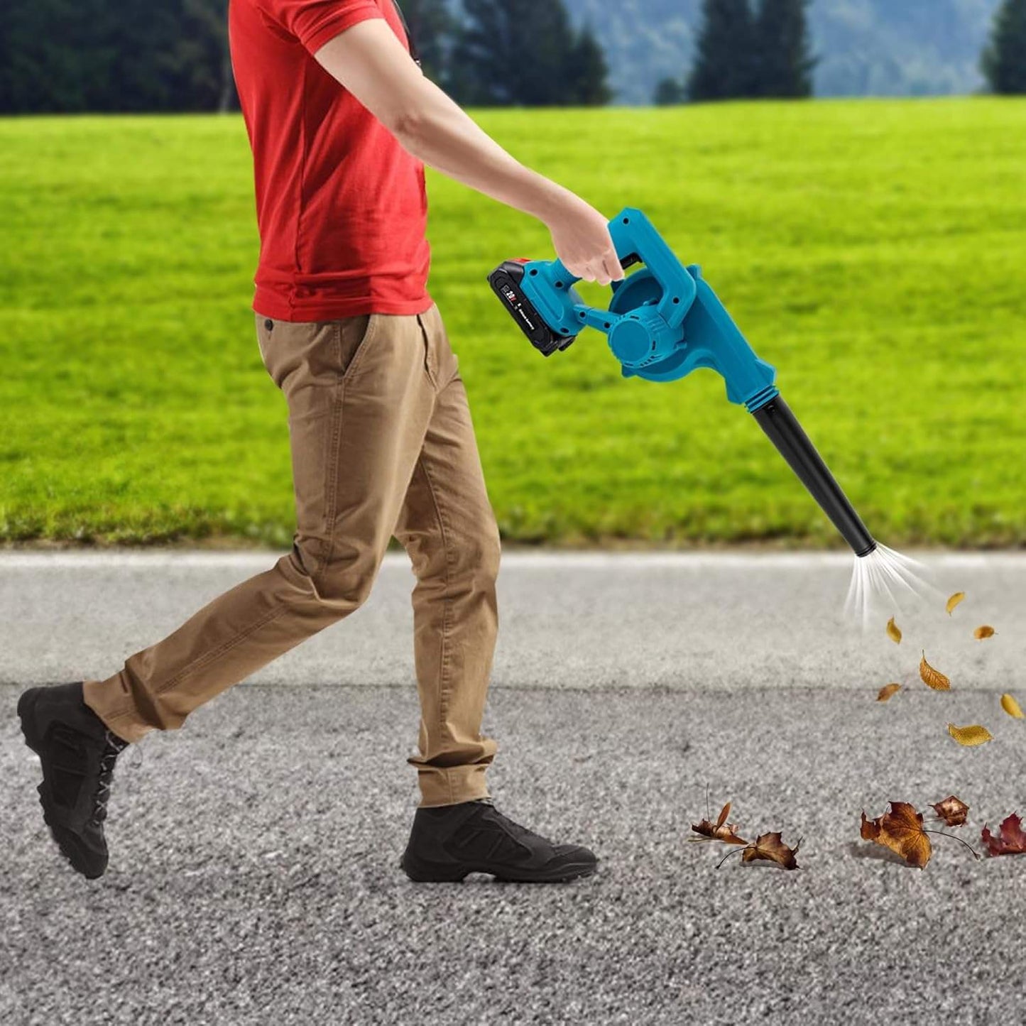 2-in-1 Cordless Leaf Blower & Vacuum – Portable Electric Garden Blower with Strong Suction for Yard Cleaning & Debris Removal