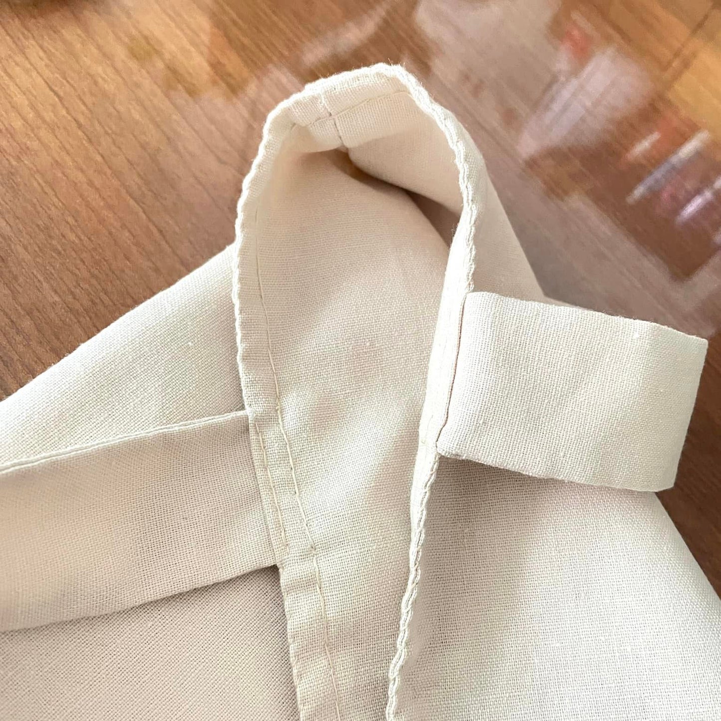 Canvas Bag Embroidered With Panda Pattern