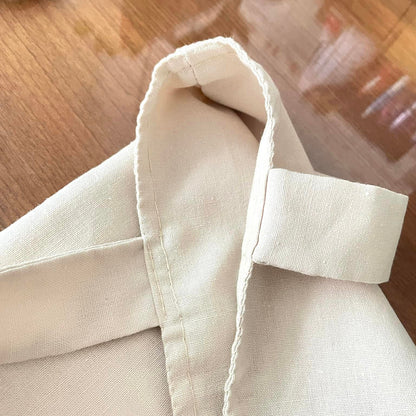 Canvas Bag Embroidered With Panda Pattern