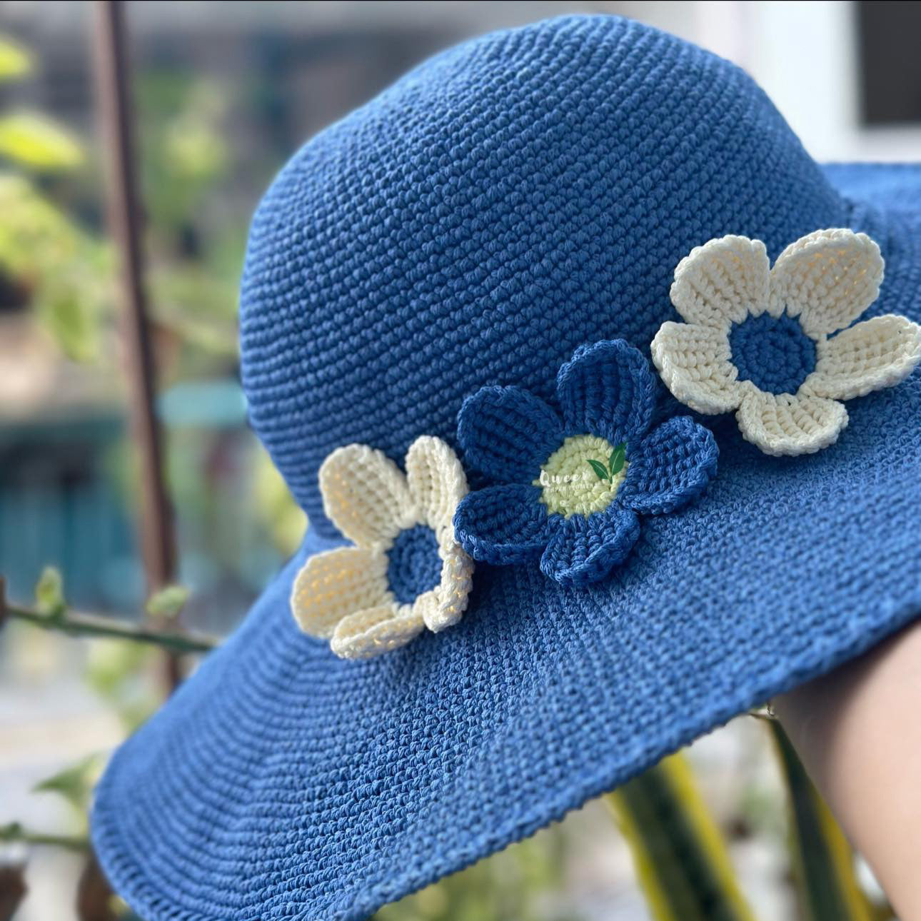 Hat Made Of Crochet Wool