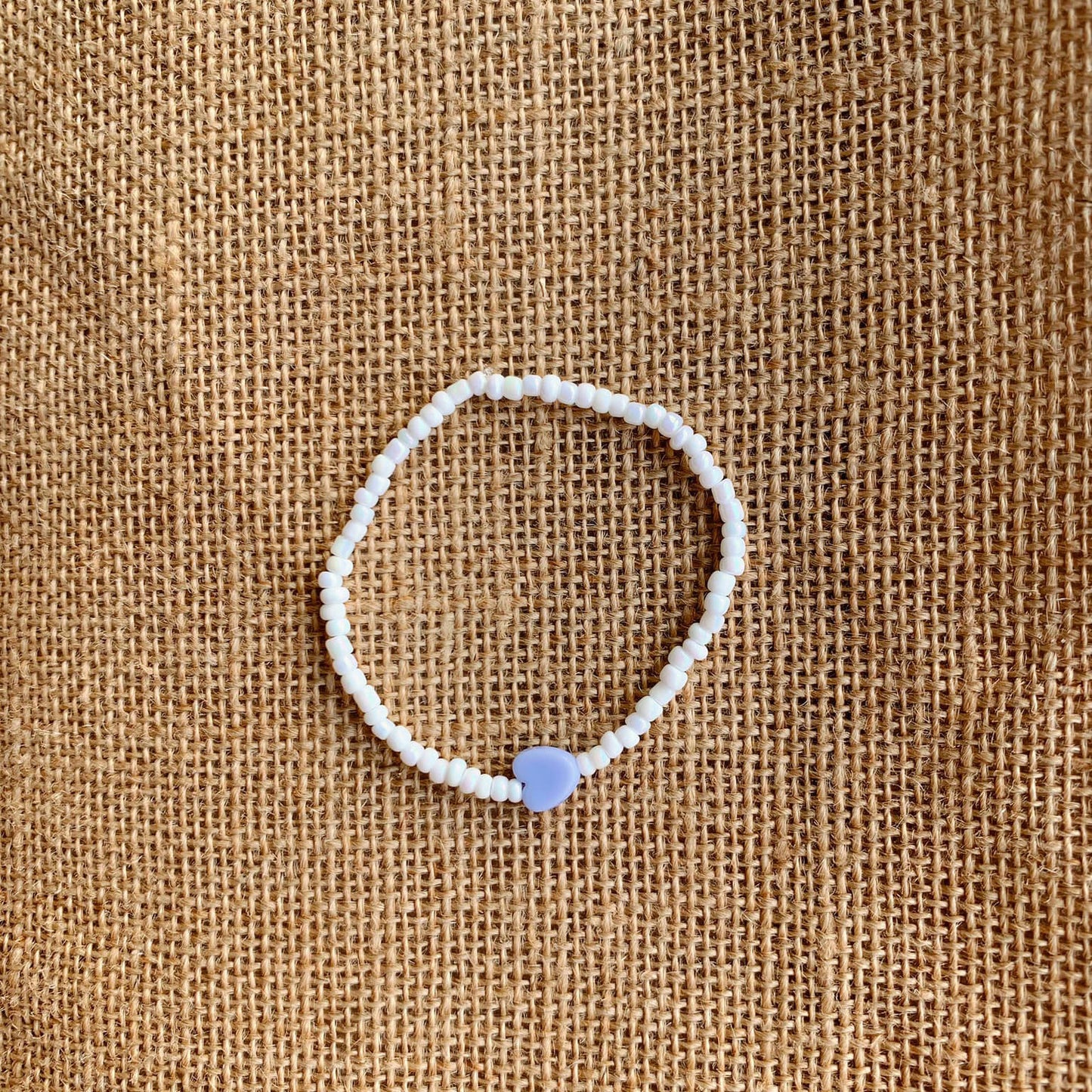 Beaded Bracelet With Heart And Star Motif
