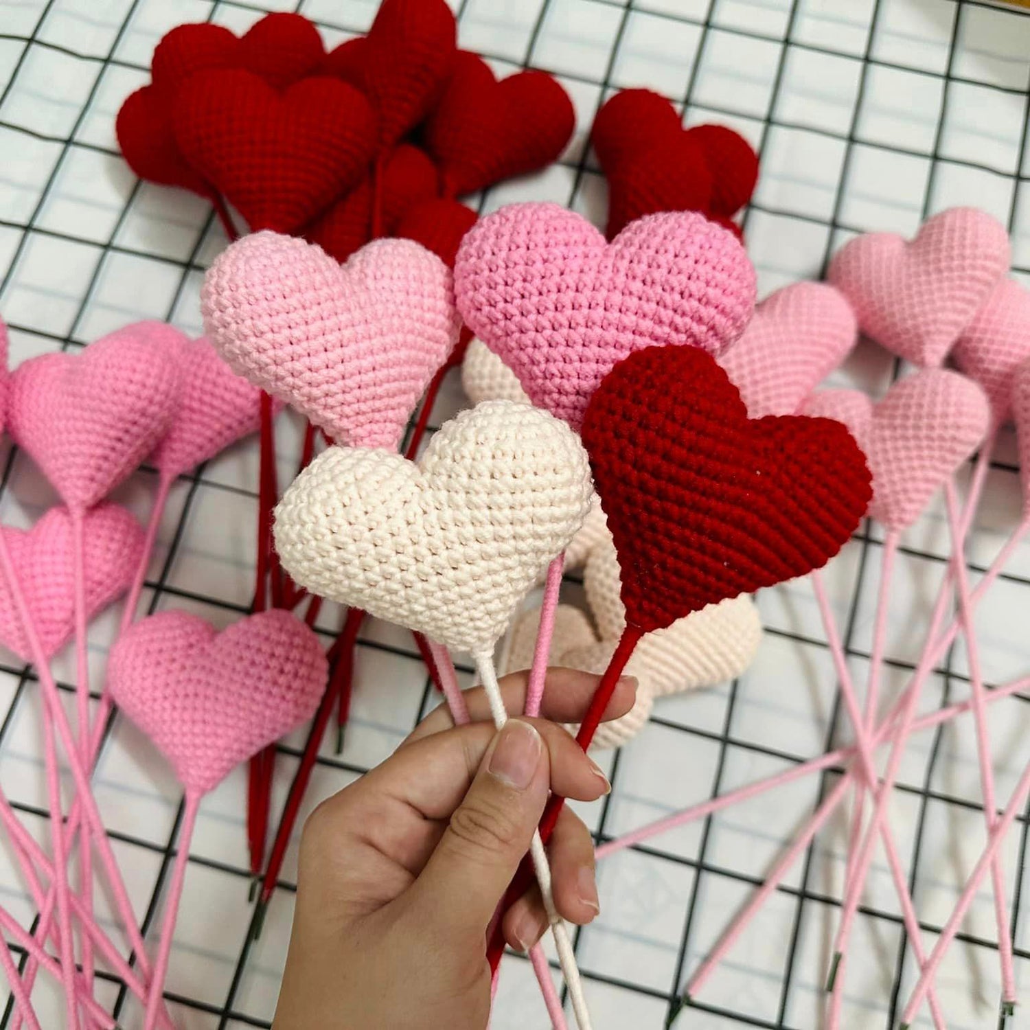 Heart Made Of Crochet Wool