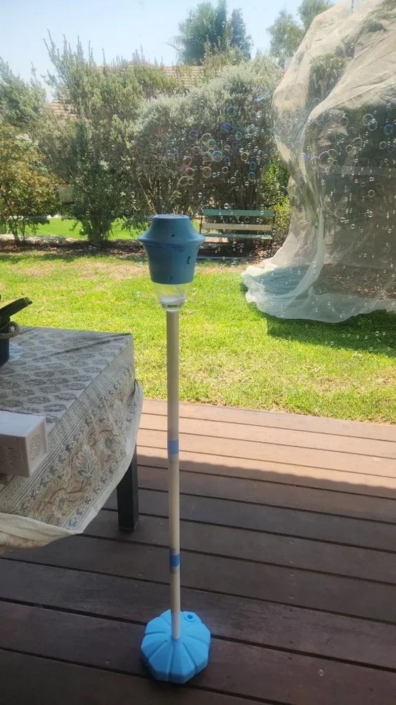 Automatic Outdoor Bubble Maker with LED Lights, Built-in Rechargeable Battery, Safe for Ages 3+