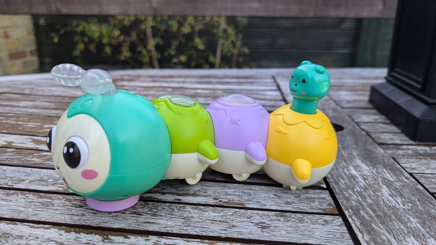 Baby Crawling Caterpillar Toy with Sound, Lights, Obstacle Avoidance, Safe for 6 Months+