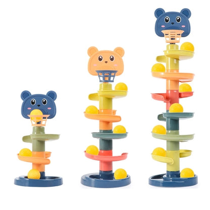 Ball Drop Toy with Multi-Layer Options and Non-Toxic Design, Safe for Ages 1+.