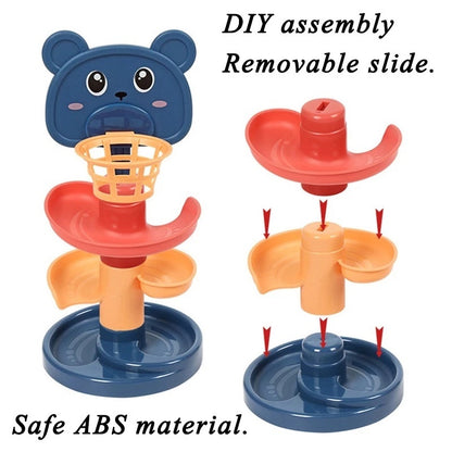Ball Drop Toy with Multi-Layer Options and Non-Toxic Design, Safe for Ages 1+.