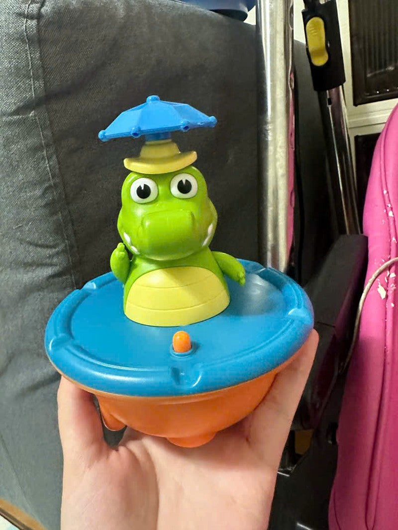 Bath Toy, Crocodile Water Spray with LED Lights, Multiple Spray Nozzles, Safe for Ages 3+