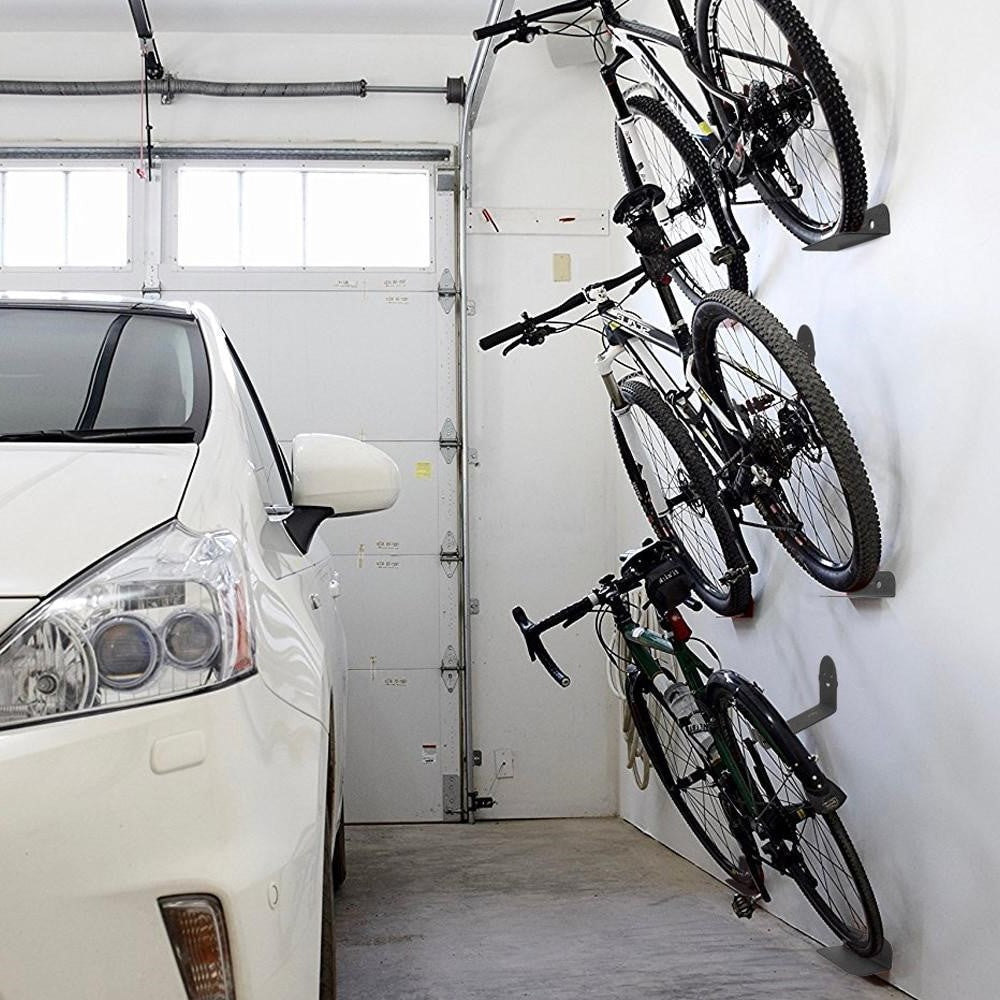 Metal Wall Bike Rack For Mountain And Road Bikes