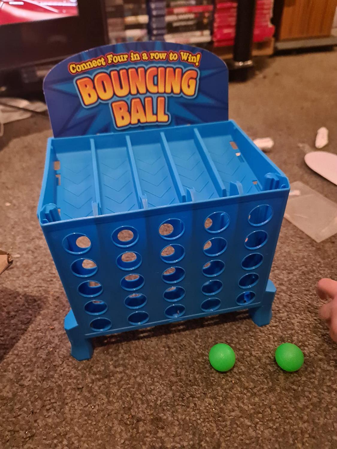 Connect Board Game with Four in a Row to Win, Colorful Balls and Safe for Ages 3+