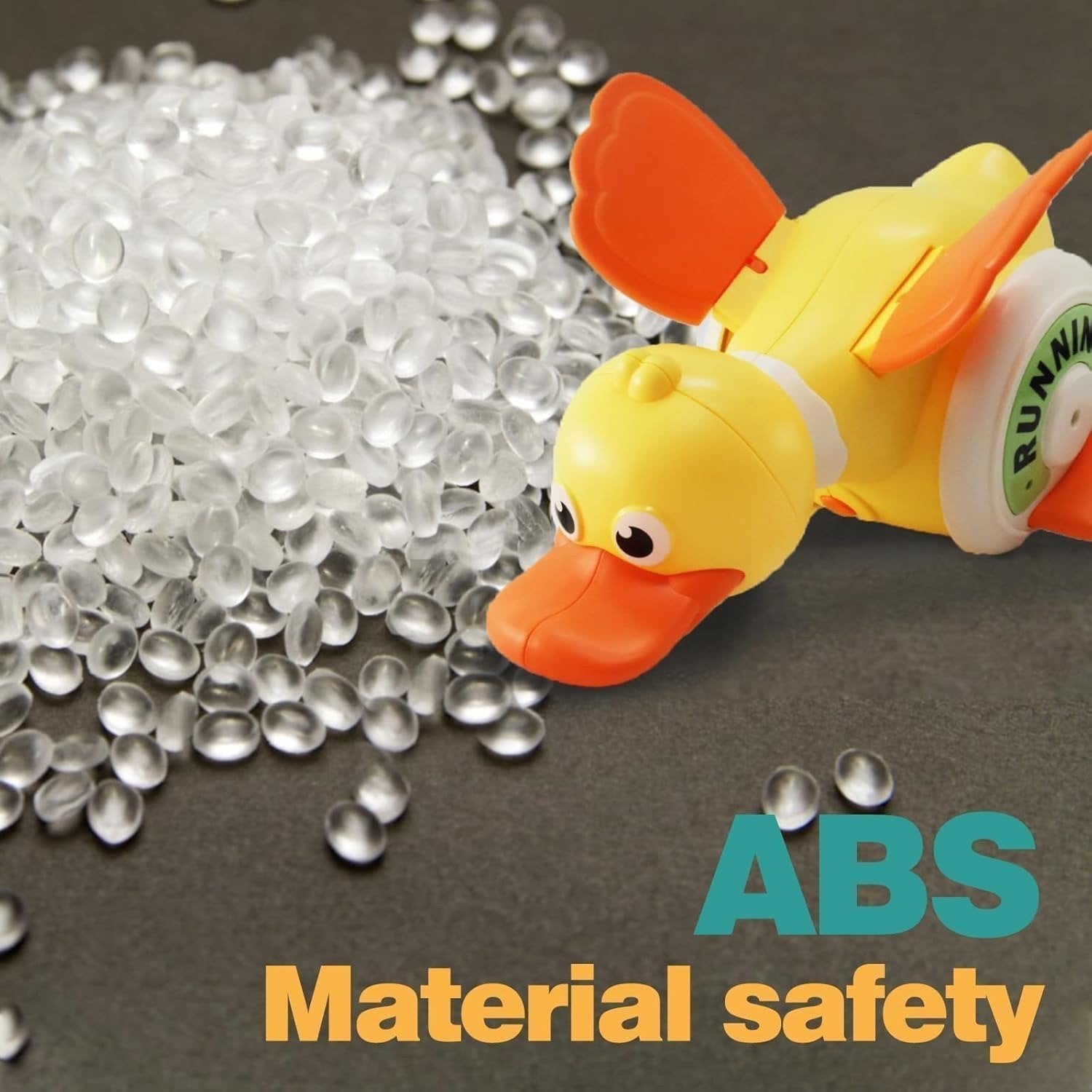 Crawling Baby with Musical Duck, Auto Obstacle Avoidance, RGB Lights, 360° Spinning, Safe for Ages 1+