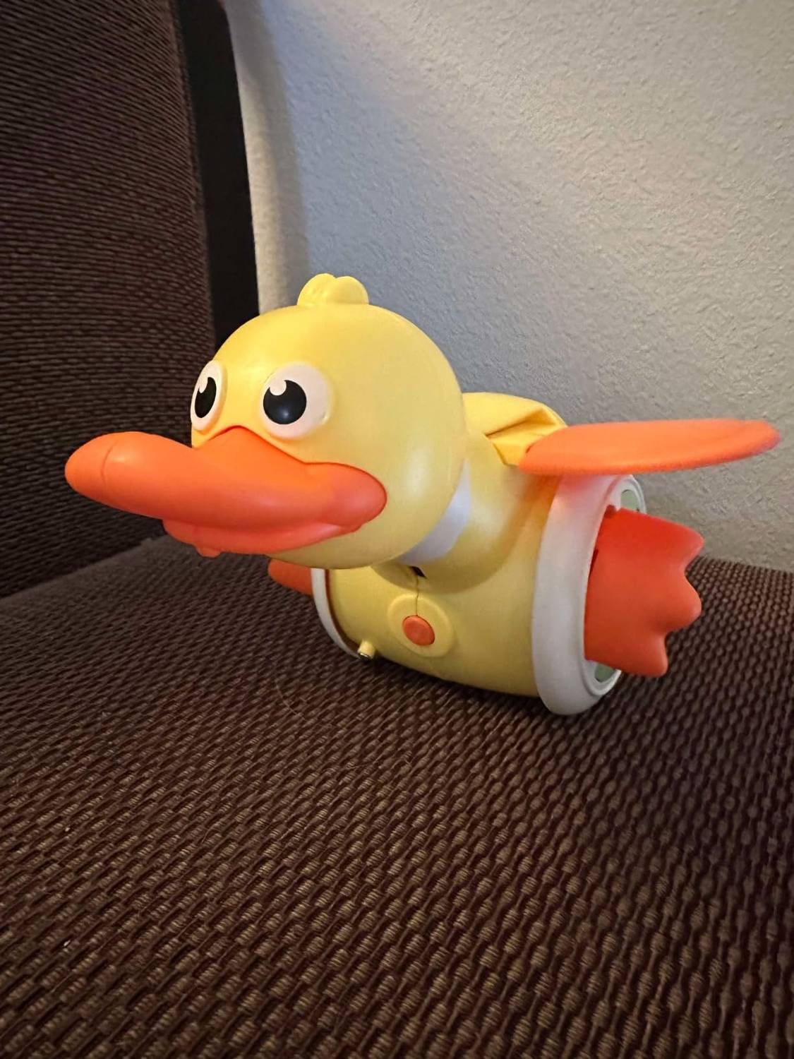 Crawling Baby with Musical Duck, Auto Obstacle Avoidance, RGB Lights, 360° Spinning, Safe for Ages 1+