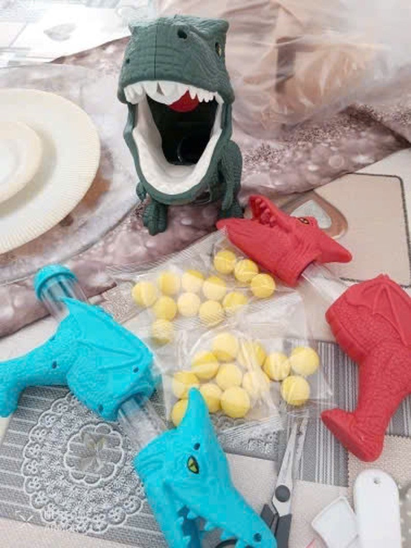 Dinosaur Shooting Toy with Sound, Lights, and Mist Spray Mode, Safe for Ages 3+