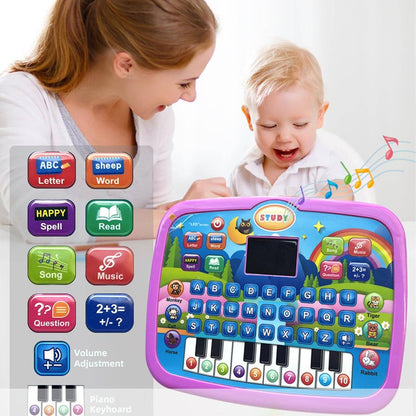 Educational Learning Tablet Toy with Sound Effects and LED Screen Safe for Ages 3+