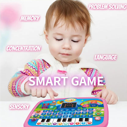 Educational Learning Tablet Toy with Sound Effects and LED Screen Safe for Ages 3+