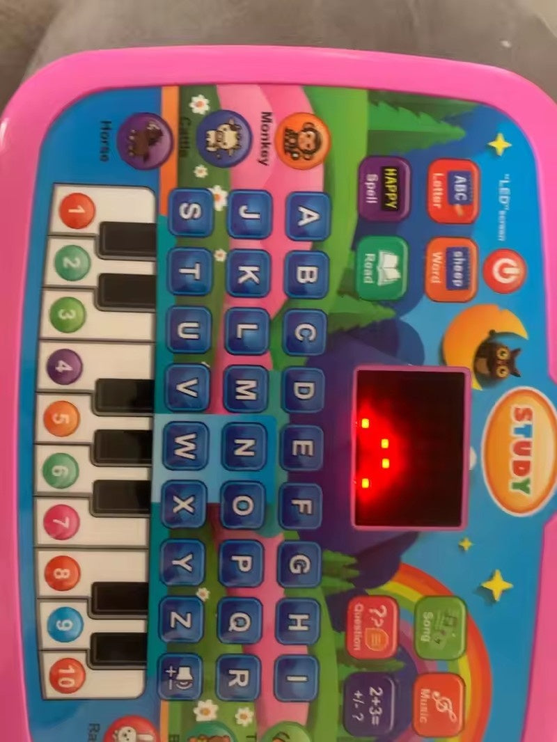Educational Learning Tablet Toy with Sound Effects and LED Screen Safe for Ages 3+