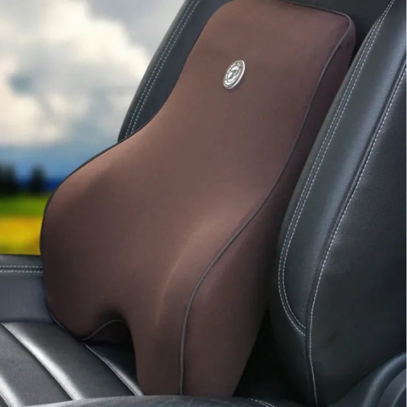 Ergonomic Memory Foam Lumbar and Neck Support Cushion Set